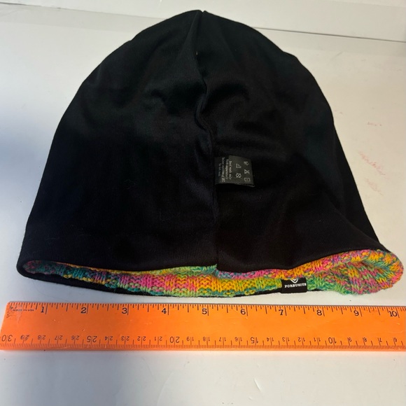 Forbusite Slouch Hood multicolored ribbed beanie toboggan lined sock hat… - Picture 8 of 12